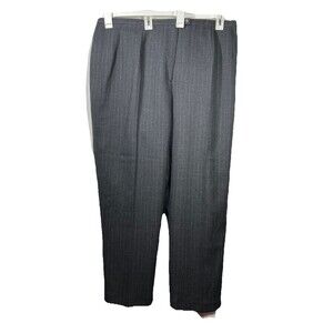 Harve Benard Dress Pants Womens Size 24W  Wool Wide Leg Gray Lined - Career Wear